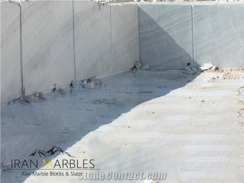 Anza White Crystal Marble Blocks